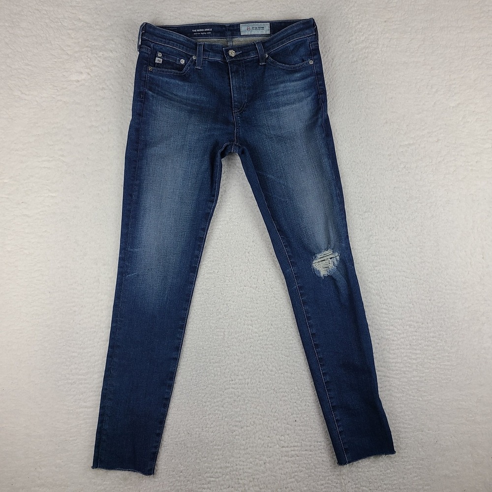 AG Adriano Goldschmied Jeans Womens 28 The Middi Ankle Mid Rise Legging‎ Denim